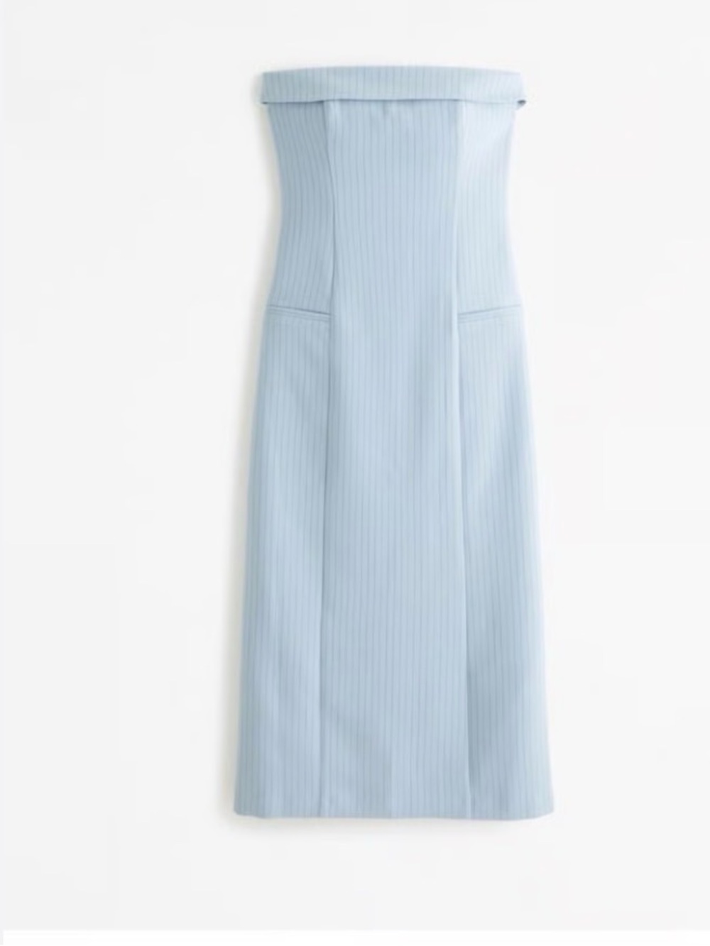 Abercrombie & Fitch Strapless Tailored Midi Dress.